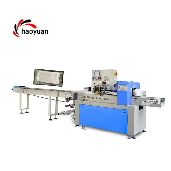 KD-350B Fully Automatic Pillow Type Horizontal Packaging Machine for Noodles, Diapers, Napkins, Tissues, and Towels