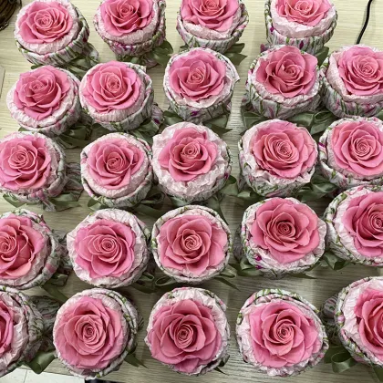 2024 Custom Handmade Dried Preserved Rose Bouquets - Forever Flower Eternal Rose Gift
