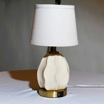 American ceramic bedside lamp