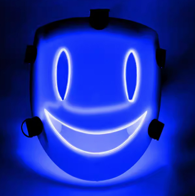 Battery Powered Glowing Smile Mask