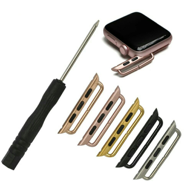 Adapter for Apple Watch Band 44mm/40mm/42mm/38mm - Stainless Steel Watchband Connector for iWatch Series 6/SE/5/4/3 Accessories