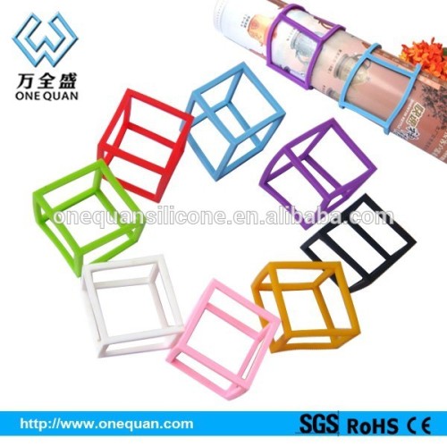 2015 new product 3d cube silicone band