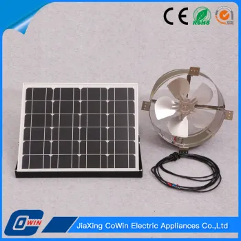 New Type Adjustable Solar Powered Roof Fan With Battery