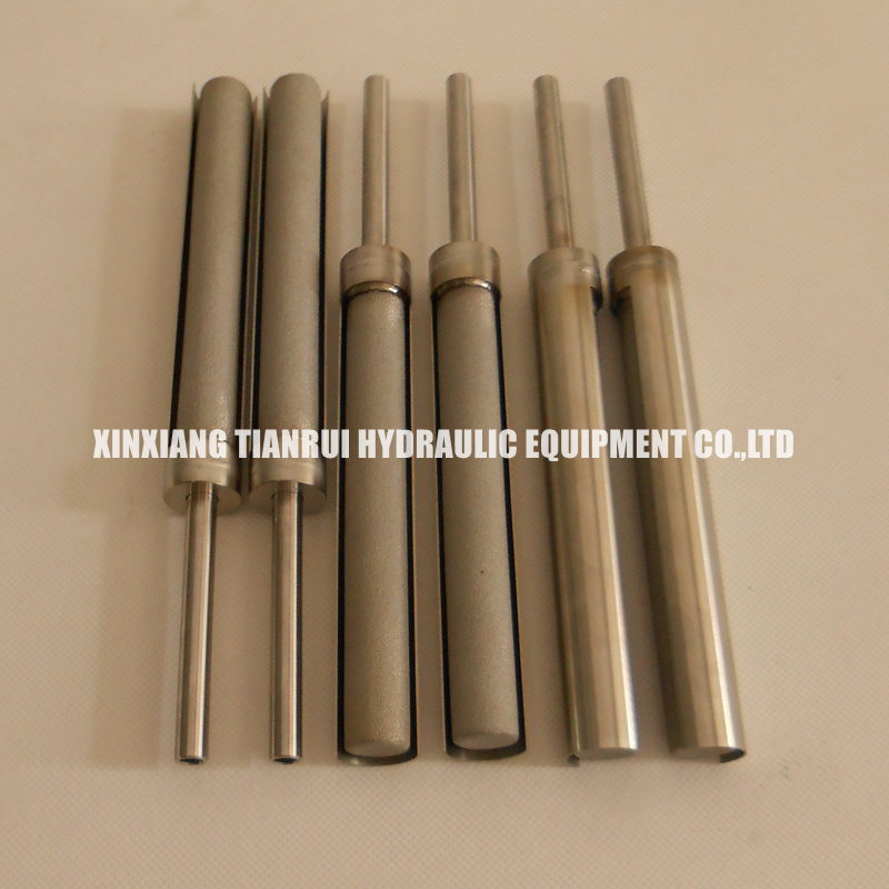 Sampling probe sintered stainless steel powder filter