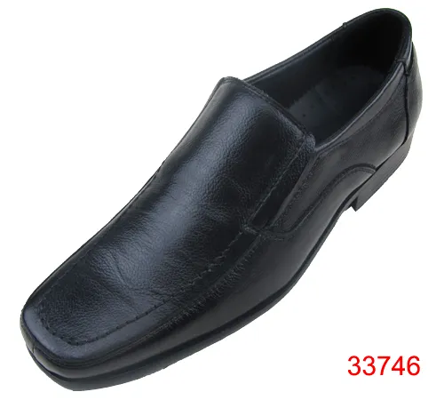 square toe business leather men shoes