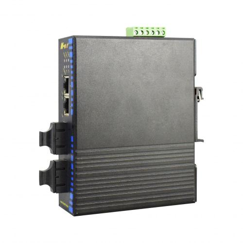 Industrial Gigabit Ethernet Switch with 2 Fiber Redundant