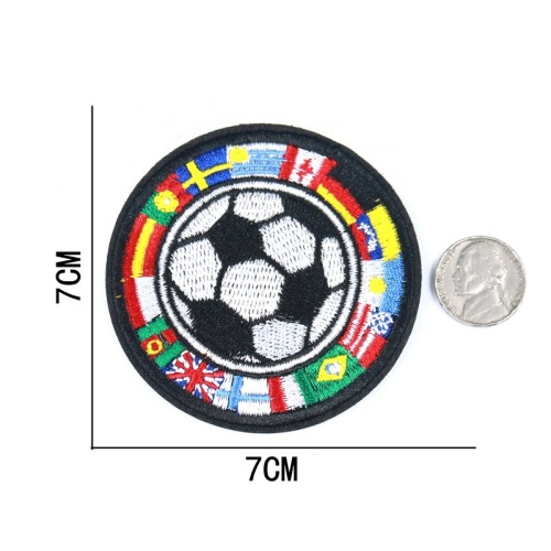 Anpassen Soccer Stickerei Patch Kleidung Bügeln auf