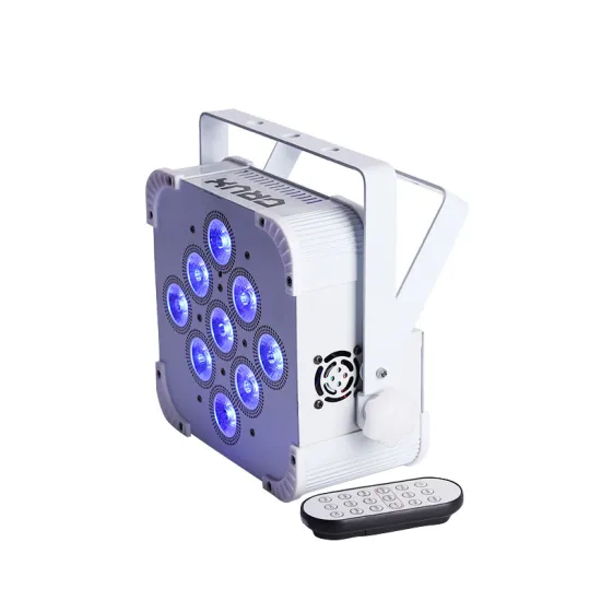 USA STOCK Battery-Powered LED Uplight DJ Par Projector 9X18W RGBAWUV Disco Stage Lighting