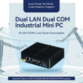 Dual Lan Dual Com Fanless Industrial PC