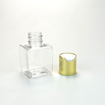 Fabricants 30 ml 50 ml Mini Samll Squle Sample Boutelles de lotion en plastique pour le shampooing et la lotion pour l&#39;hôtel