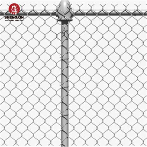 Fence a collegamento a catena zincata in maglia in filo d'acciaio