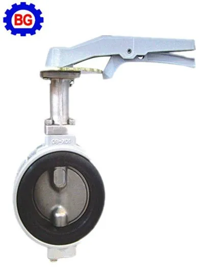 rubber Aluminum alloy butterfly valve