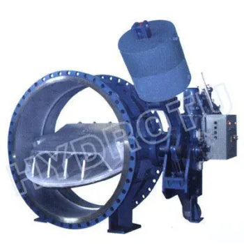 Dia. 50 - 3000 Mm 0.25 - 2.5 Mpa Hydraulic Counter Weight Flanged Butterfly Valve For Hydropower Project