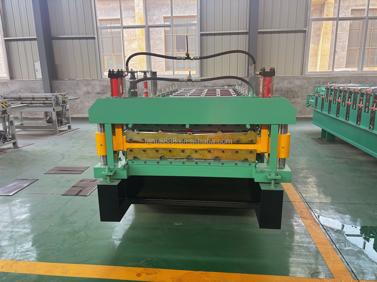 Aluminium Trapezoidal Profile & Rib Panel Forming Machine For Iron ...