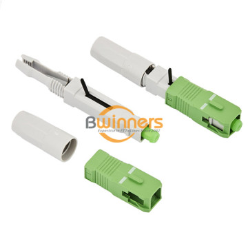 Conector rápido de fibra óptica SC APC