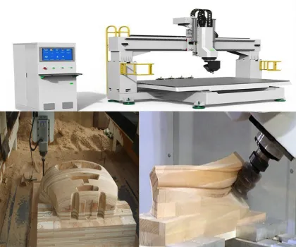 5 Axis CNC Router Wood Engraving Carving Machine