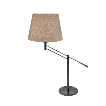 Modern Black Swing Arm Desk Light for Bedside and Hotel Decoration