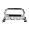 Octagon tube stainless steel front bumper with light
