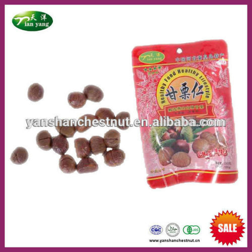 New AS-Grade Organic Shelled Roasted Chestnut Snack