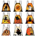 Beg Drawstring Polyester Halloween Promosi