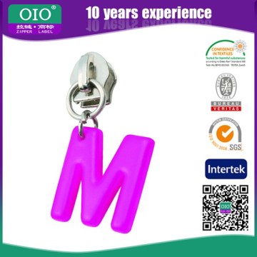 OIO Garment Custom Letter Logo Zipper Puller In Nylon Zipper