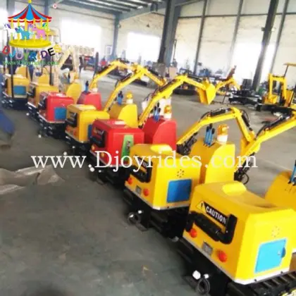 Amusement theme park equipment kids amusement excavator