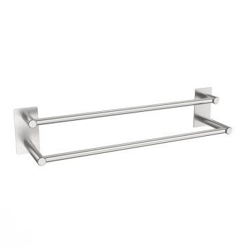 Stainless Steel Bathroom Towel Bar and Holder Set: Wall-Mounted Double Bath and Hand Towel Rack