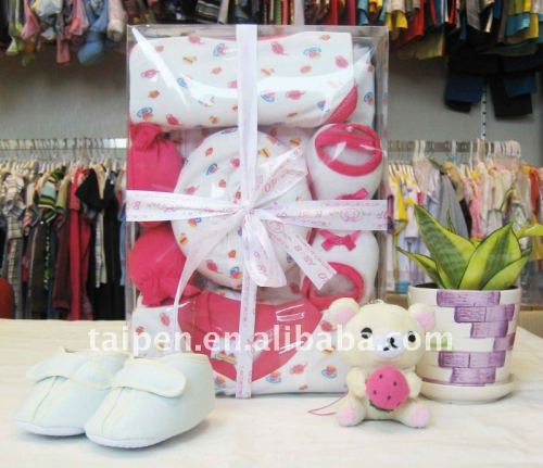 Hot Sale Cotton Wholesale Baby Clothing Sets 6pcs Set Of Baby Clothing Gift Set for Newborn