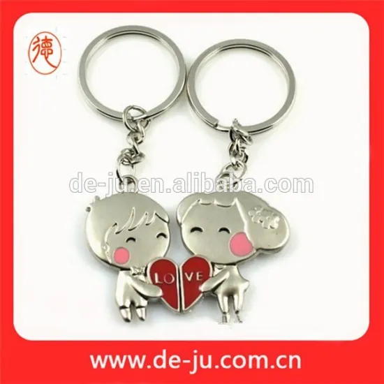 Boy Girl Kissing Magnetic Couple Key Chain