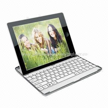 Aluminum Bluetooth Keyboard for iPad 2 with Broadcom 2042 Chipset, 0 to 10m Operating Distance