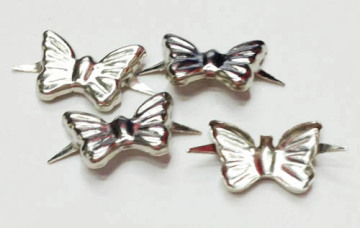 Butterfly Nailheads Trim, Metal Nailheads Studs 2 Prong