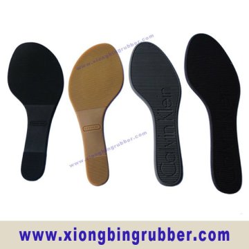 Soft flat heel rubber ladies sole