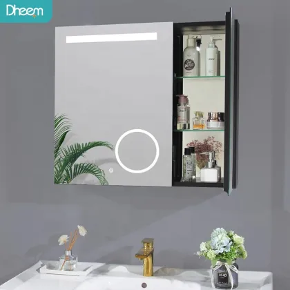 Hot Selling Double Door LED Medicine Cabinet Mirror for Project