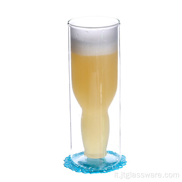 Bicchiere da birra in vetro di grande capacità