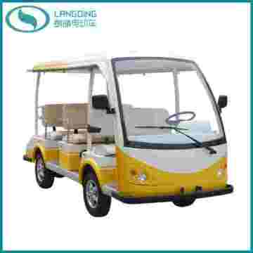 CE Electric Shuttle Bus Sightseeing Car with Gearbox 8 Seats (LQY081AN)