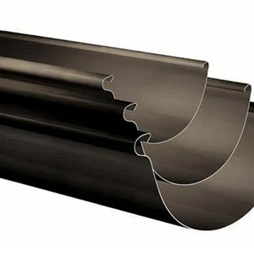 FASEC Aluminium Alloy Half Round Stainless Steel Eaves Gutters for Curtain Wall Rainwater Drainage System