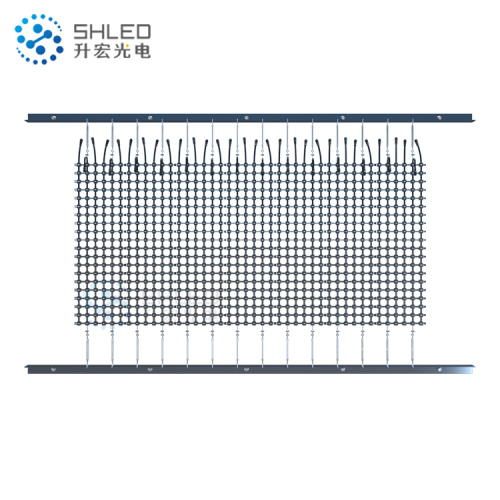 outdoor led mesh pixel screen led mesh curtain