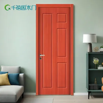 Modern minimalist ecological wooden door