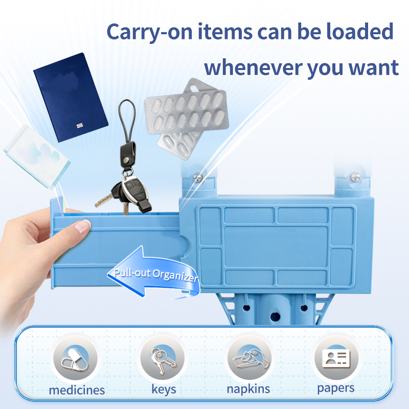 Young People's Double Young Handsome Foldable Auxiliary Crutches Rehabilitation Therapy Supplies for Fractures3