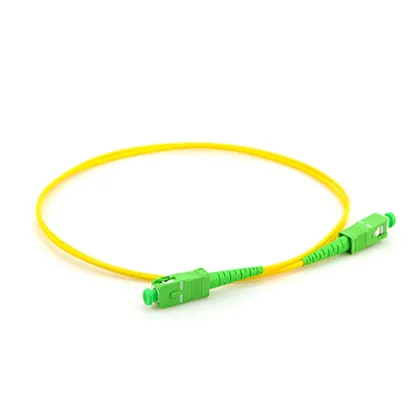 0.2dB Insertion Loss SC/APC Singlemode Fiber Optic Patch Cord Simplex
