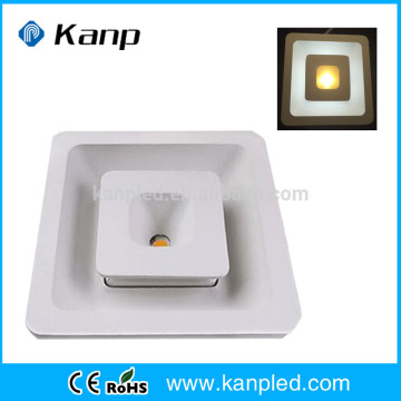 7W+7W Square CE Driver Approval LED COB Ceiling Panel Light