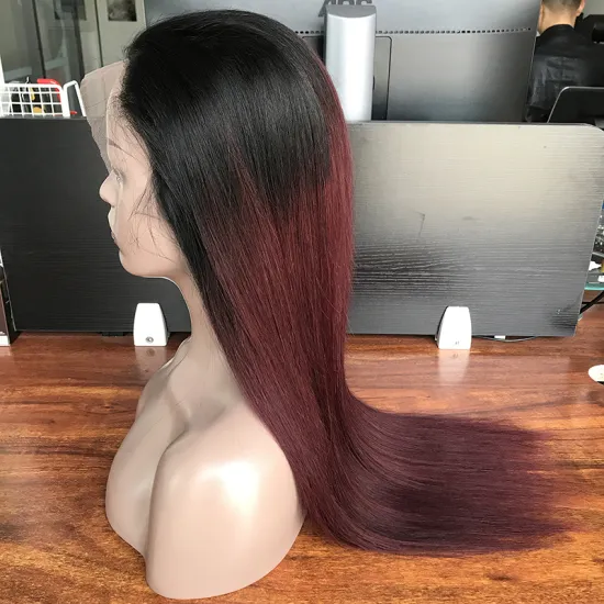 Brazilian Straight Human Hair Wigs 99j,Colored Human Hair Lace Wigs Remy Hair Preplucked,Lacefront Wigs Human Hair For Woman 180