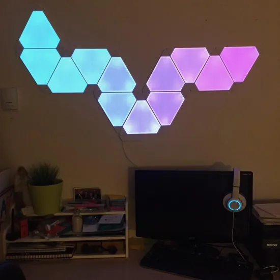 Senseled Triangle Shape Smart Kit RGBW Aurora Rhythm LED Night Panel Light