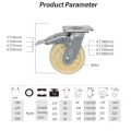 Nylon Casters 4Inch 5Inch 6Inch 8Inch Brake Caster