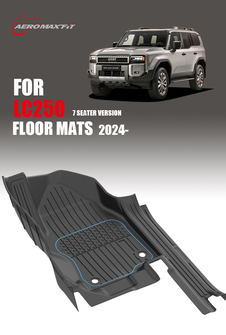 Toyota LC250 7-Seater version floor mats_01