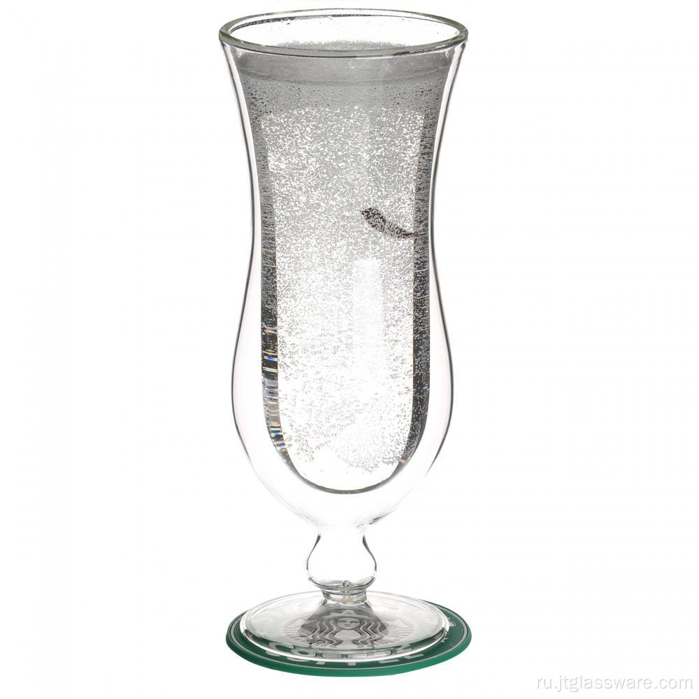 Новый дизайн Custom Double Glass Beer Cup