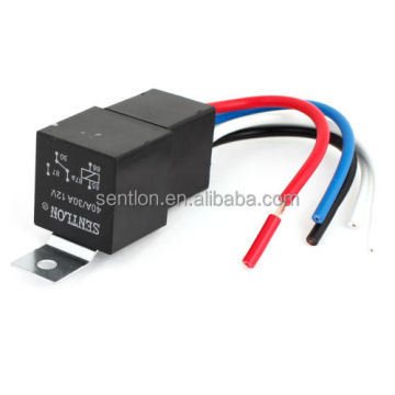 Factory Price DC 12V 40A/30A Coil SPDT 5 Pin Power Relay with Socket