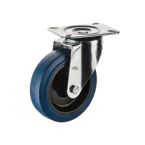 8 inch swivel plate rubber castor wheel