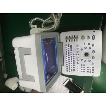 Escáner de ultrasonido portátil en blanco y negro