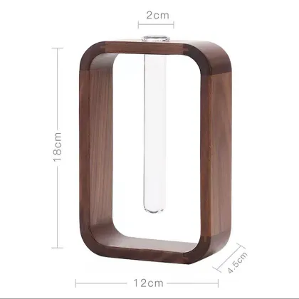 Elegant Wooden Vase Solid Wood Vase Decoration